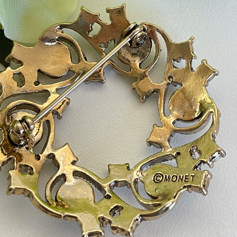 Monet pearl brooch - Picture 4 of 5